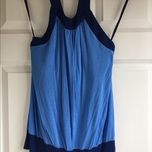 ⏰ NY&C two tone blue halter top